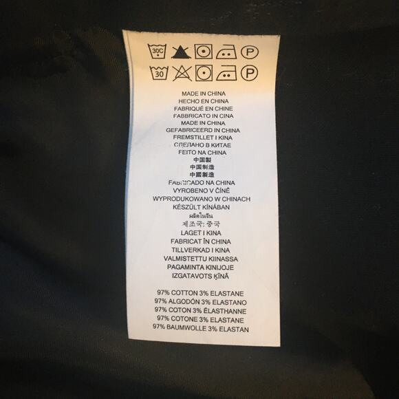 Michael Kors Brushed Skinny Black Ankle Pants, Women's Size 2 Tapered, Slit - Picture 8 of 8